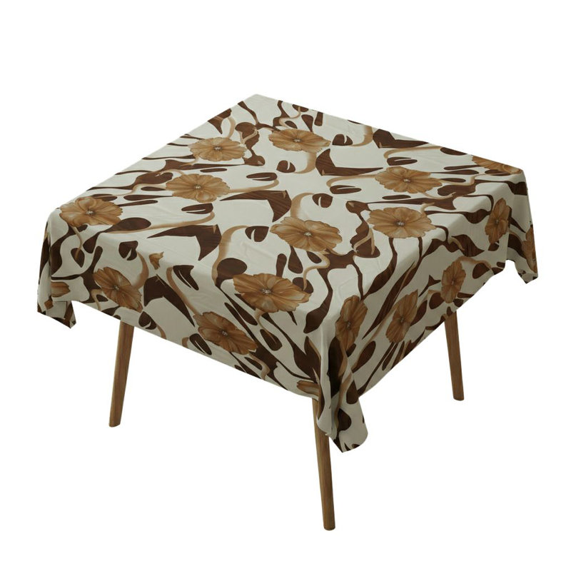 Nappe élégante (55 x 55 pouces), 65% coton / 35% polyester, facile à nettoyer, lavable à la machine à 86 ° F, va au sèche-linge, repassable | Parfait pour la table à manger et les occasions spéciales, design durable et élégant