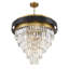 Lustre 9 lumières Marquise en noir mat avec accents laiton chaud-1721515568-1721515570