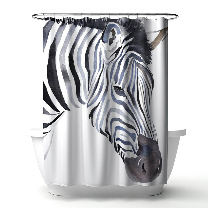 Caedon – Polyester Shower Curtain, Dye Sublimation Print, 71" W × 74" L