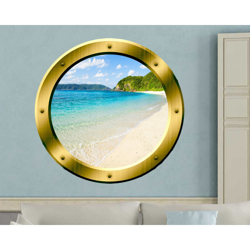 Adhésif décoratif East Urban Home, H 20 po x l 20 po x P 0,01 po, Or