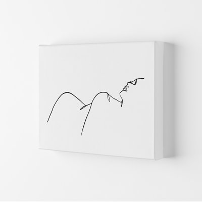 Female Lying One Side - Print