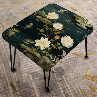 Tranquil Zen Oasis - Oriental Rectangle Ottoman