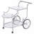 Reia Chrome 3-Tier Serving Cart With Casters