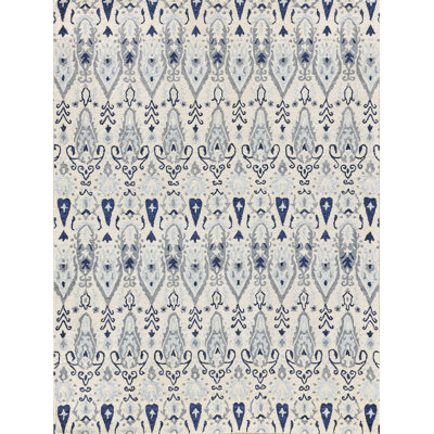 Sarasota Hand Woven Wool Ikat Area Rug