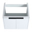 Meuble-lavabo à fermeture en douceur 24 po avec lavabo, convenant à une petite salle de bain