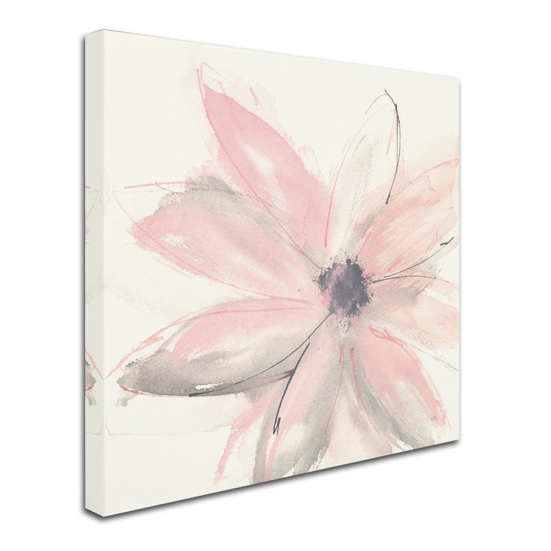 «Blush Clematis I», reproduction sur toile tendue, H 18 po x l 18 po