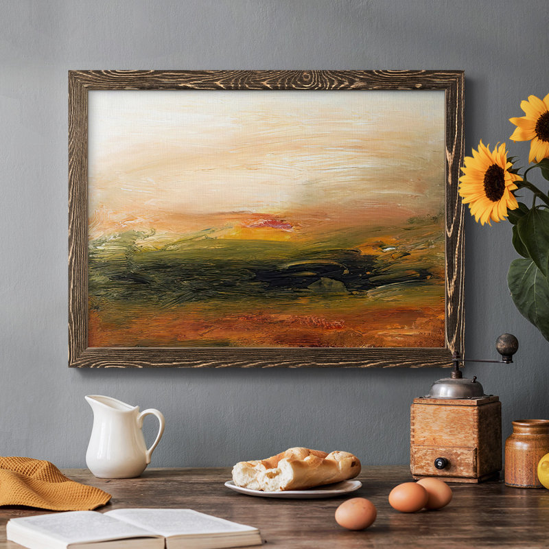 I Lingering Light I - Toile tendue avec châssis rustique-2780044, Noyer, H 26 po x l 38 po x P 1,5 po