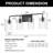 Dimmable Bathroom Vanity Light With Clear Glass Shade-1639248091-1639248090