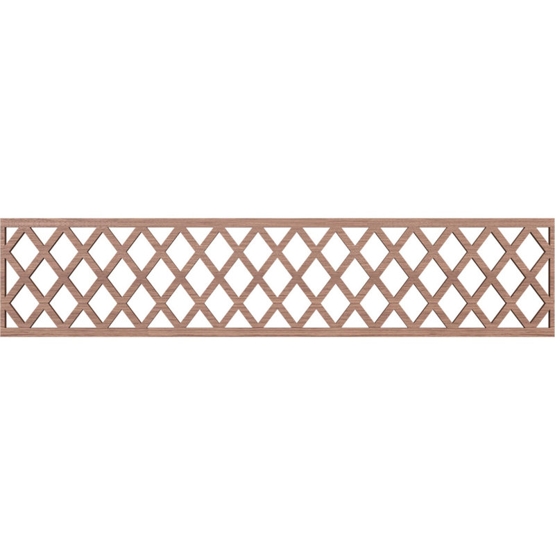 Moulure Manchester Fruster, Noyer, H 10 po x l 46,75 po x P 0,375 po