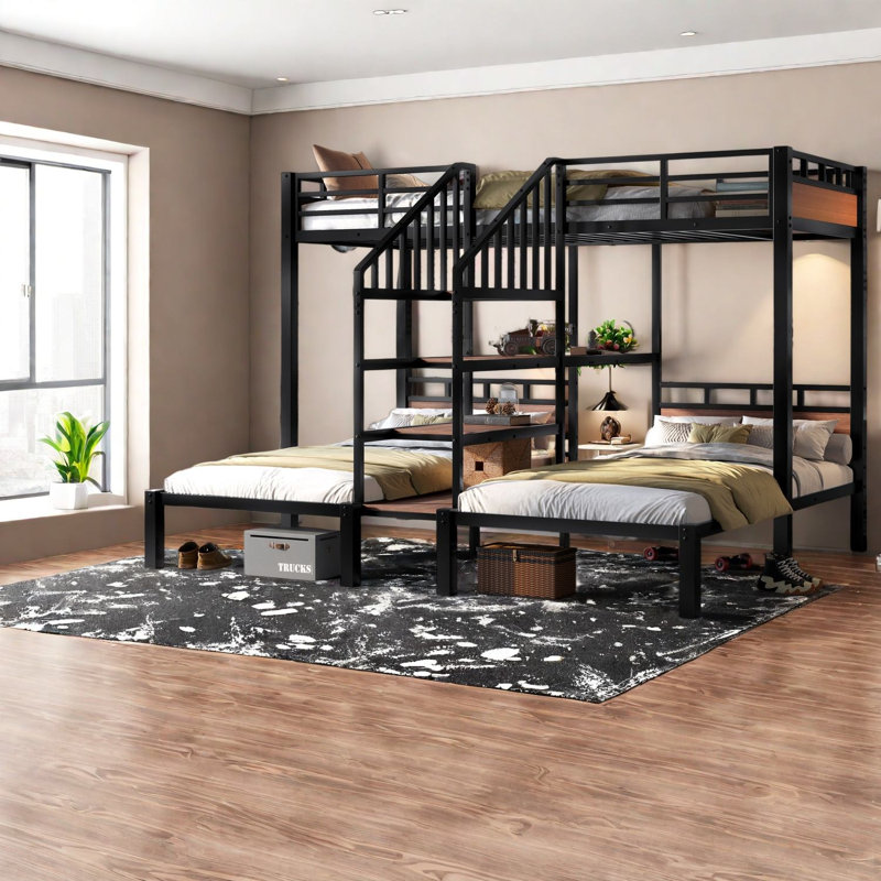 Lits peu encombrants avec rangement, lit simple moderne en métal pour la maison