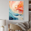 «Teen Secrets Vintage Watercolor Wavesi», reproduction d'art sur toile