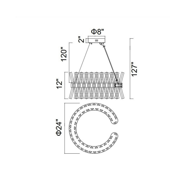 Luminaire suspendu cylindrique à 1 lumière DEL Lissowski