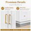 48 Inch Freestanding Bathroom Vanity with 6 Drawers and 2 Soft Close Doors-377016902