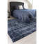 Abrienne Soft Shiny Modern Blue/Black Rug-270048940