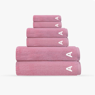 Monogrammed Cloer 6 pcs Turkish Towels Set