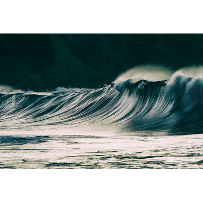 Big Wave Breaking - Wrapped Canvas Print