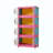 Folding 4-Tier Storage Cabinet with Magnetic Doors & Wheels, Collapsible Plastic Storage Organizer-934153775