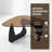 Spacious Glass-top Coffee Table With A Premium Solid Oak Base,  For The Living Room.-1953645728-1953645790-1953645788