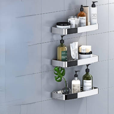 Rebrilliant Luzenia Adhesive Stainless Steel Shower Caddy