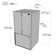 Kucht 36" 26.1 Cubic Feet French Door Refrigerator