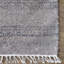 Tapis de couloir beige en coton et polyester tissé à la main-1518939293