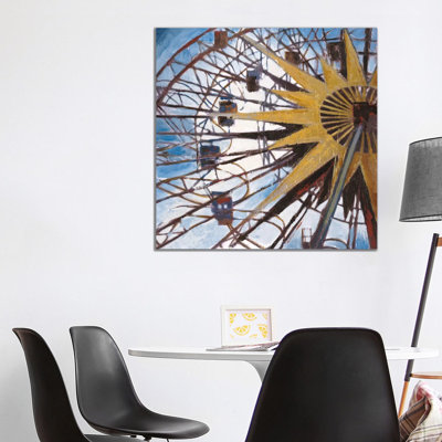 Ferris Wheel 1 Piece Wrapped Canvas Painting