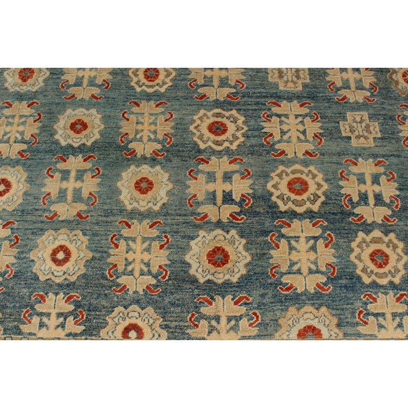 Tapis turc Oushak bleu 12 x 15