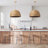Althea Rattan Pendant Light - Natural Dome 1-Light Polished Handwoven Adjustable Light Fixture For Kitchen Island, Kitchen, Dining Room, Living Room, Bedroom, Hallway or Covered Patio in Modern, Farmhouse & Boho Style-1030067910