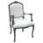Silver/White Damask Polyester