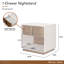 Pavira Walnut 1 - Drawer Nightstand