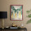 «Christmas Holiday Art» CCL III, reproduction encadrée - bois massif