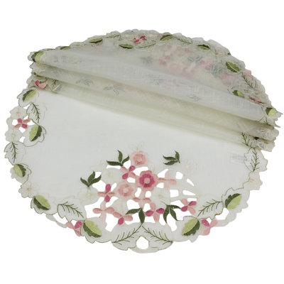 Weigle Polyester Embroidered Round Placemat