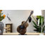 Sculpture de guitare en métal fabriquée à la main de 23 po de hauteur, statue de musique peinte à la main pour la maison et le bureau-151430183