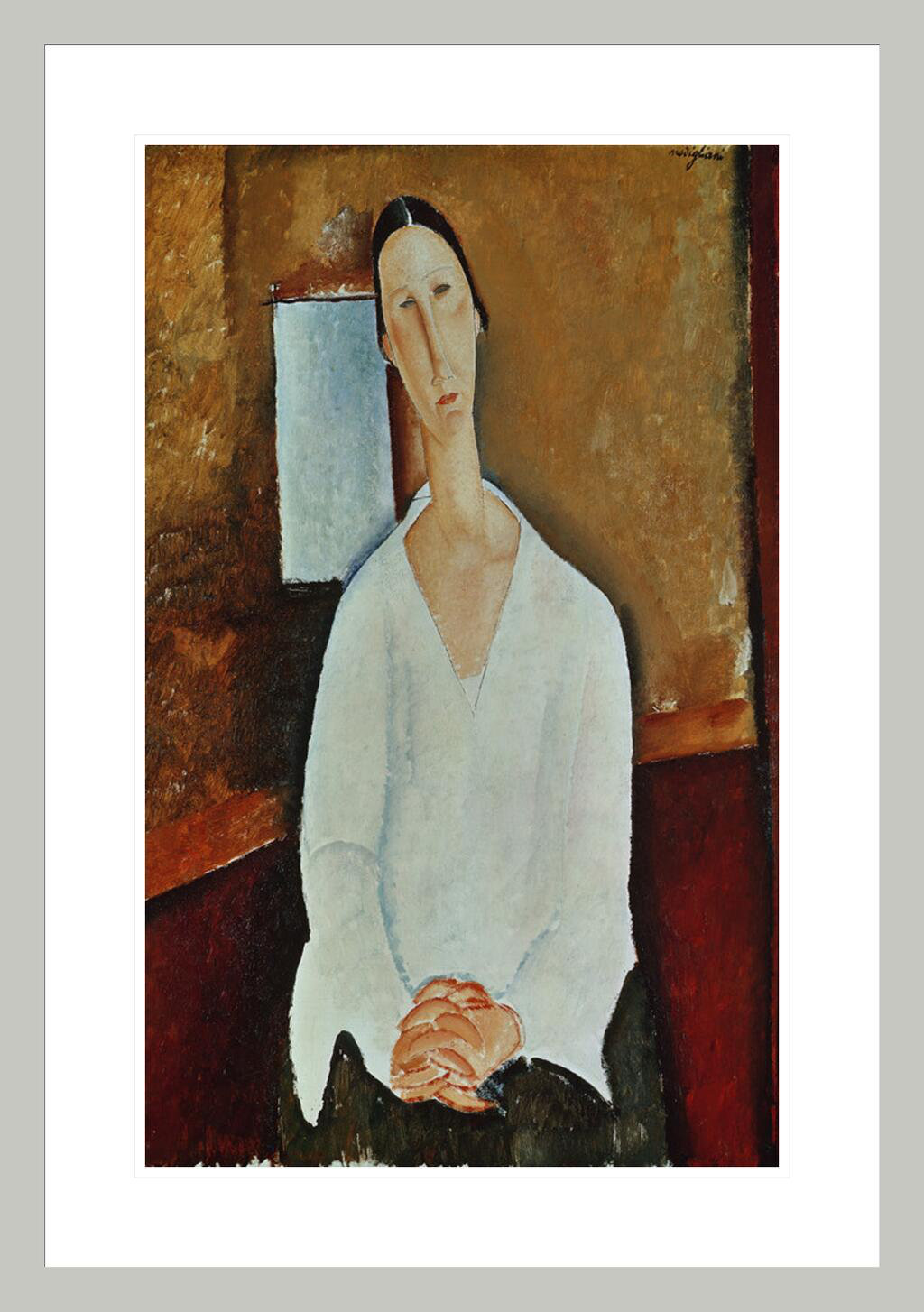 Modigliani Reproductions Red Barrel Studio «Madame Zborowska» par Amedeo Modigliani ...