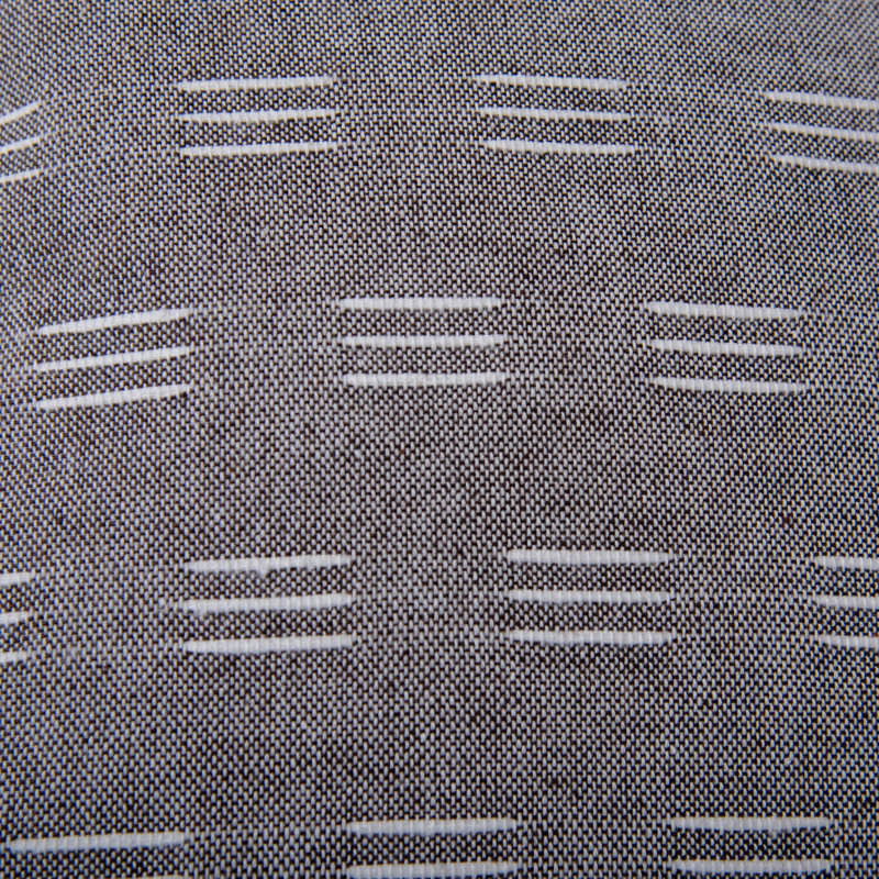 Jeté en coton / polyester, Polyester, Brun / Blanc