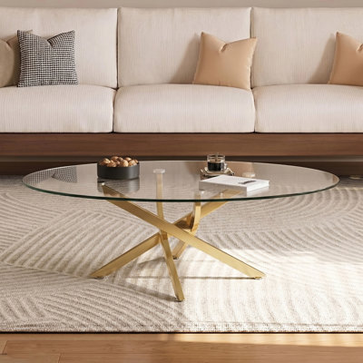 Table basse ovale
