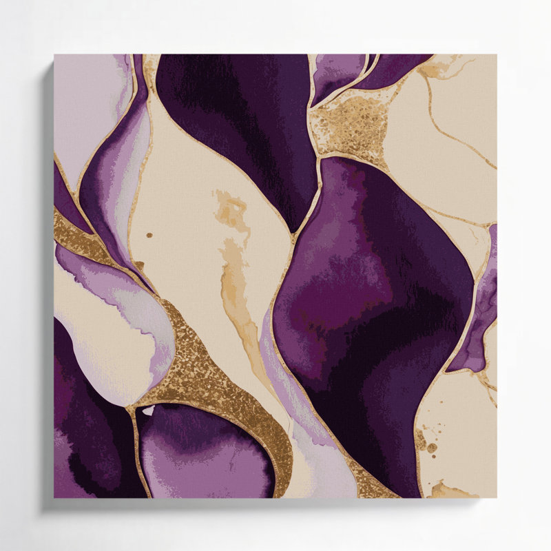 Abstract Watercolor 27 Grey Canvas Wall Art