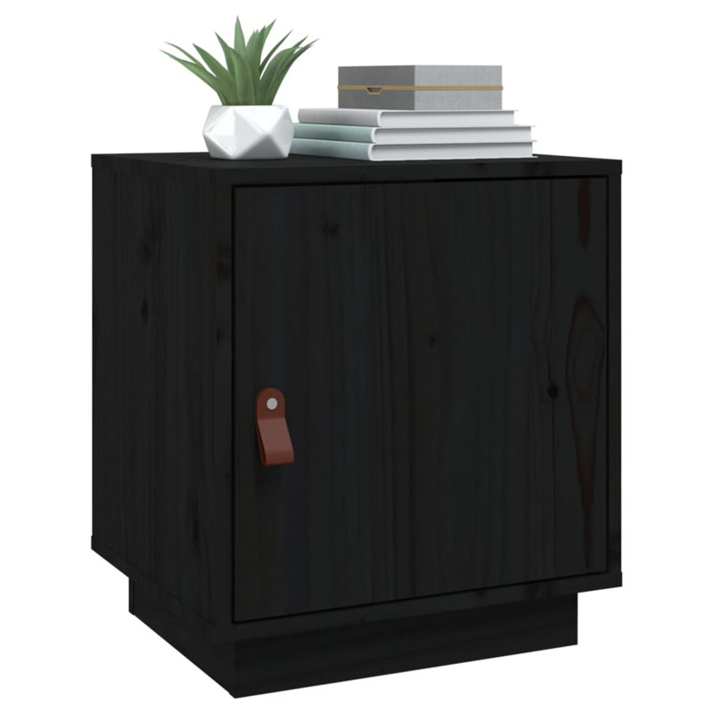Julea Bedside Table, Black