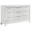 Commode blanche à 9 tiroirs