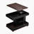 U-Can Adjustable End Table with Wheels, Modern Multifunctional Sofa Side Table with Lift-Top, 360°Rotating Top and Storage Space for Living Room, Small Space-577522569