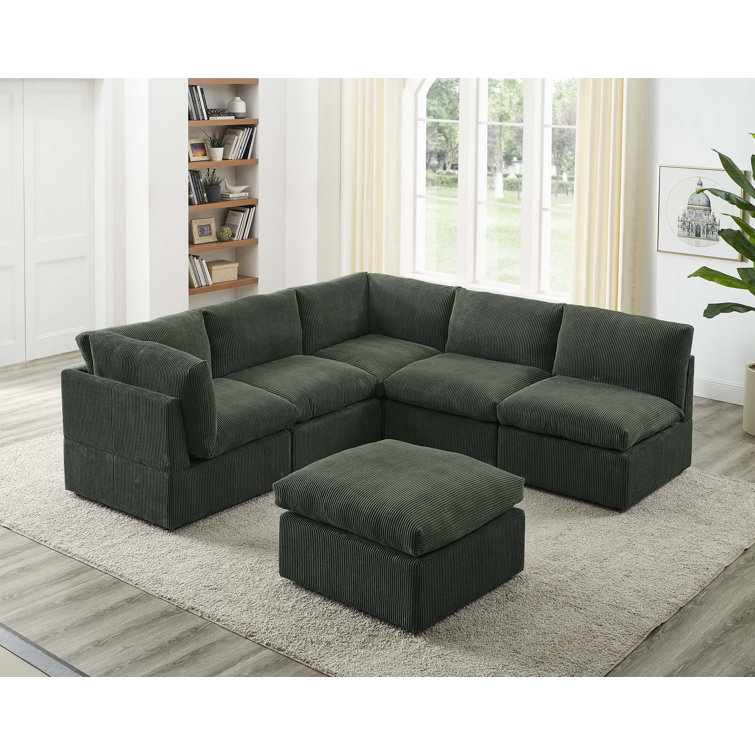 Kyanne Priyen 98" Wide Symmetrical Modular Corner Sectional