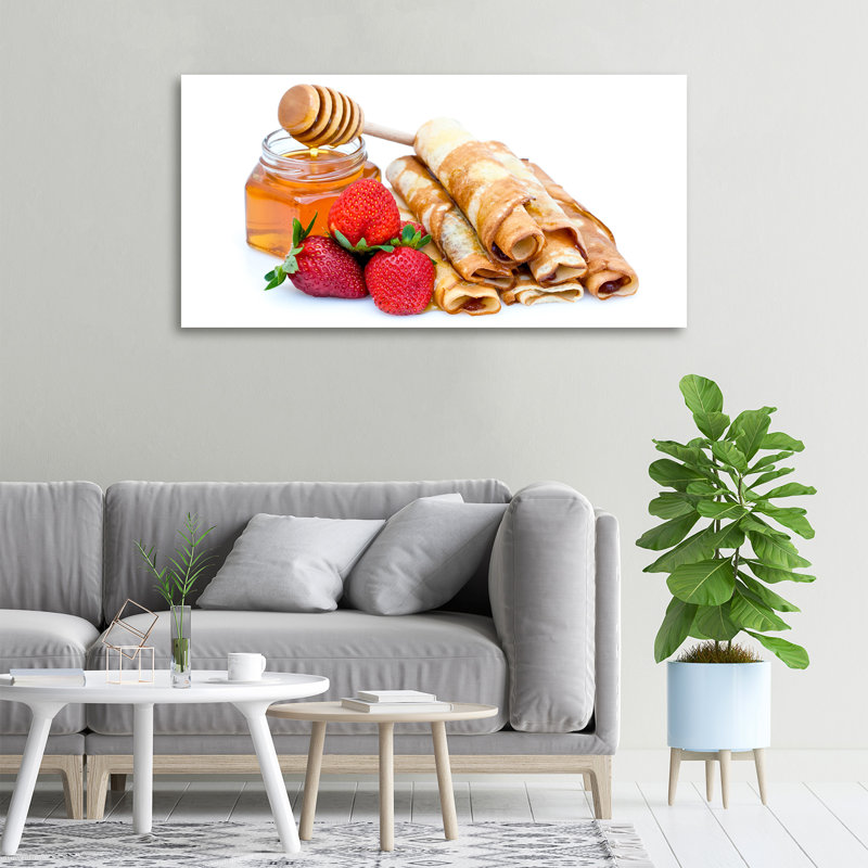 Delicious Pancakes - No Frame Print on Canvas