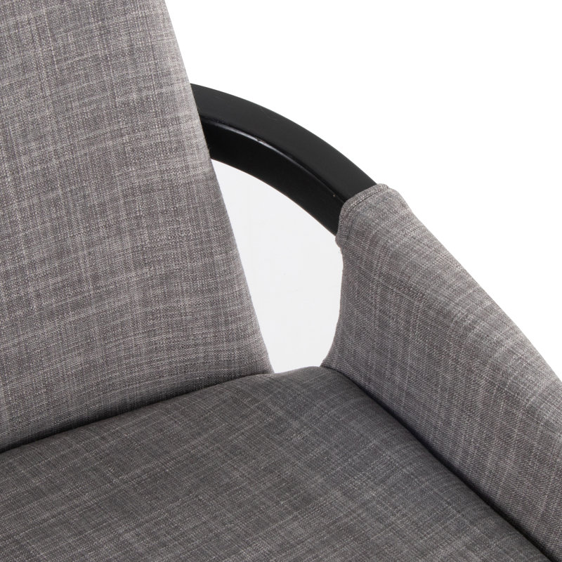 Whitacre 17'' H Upholstered Parsons Chair, Gray, Black