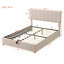 Chic plateforme tapissier Milsap avec rangement hydraulique