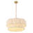 23.2" 6-Light Scalloped Rope Drum Chandelier-1664452976-1664452982