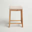 Bartonville Counter & Bar Solid Wood Backless Stool with Upholstered Seat-844602782-866721036