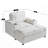 42.8" Oversized Chaise Lounge Chair With Storage Ottoman, Corduroy Sofa Bed With Cup Holders & USB Charging Port, Upholstered Sleeper Chair, Deep - Seat Reading Couch For Living Room, Bedroom,Beige-461921170