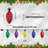 23ft Large C9 LED Faceted String Lights – Outdoor Pathway & Hanging Holiday Lights