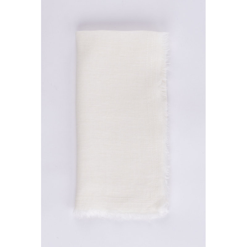 Raphael Linen Dining Linen Set, Ivory