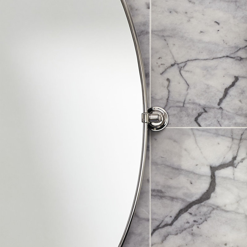 Craft Series Pivot Bathroom / Vanity Mirror, Polished Stainless Steel